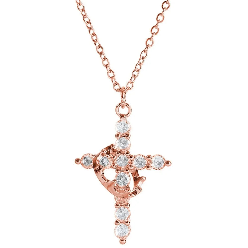 Cross Crown Faith Necklace