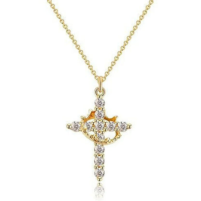 Cross Crown Faith Necklace