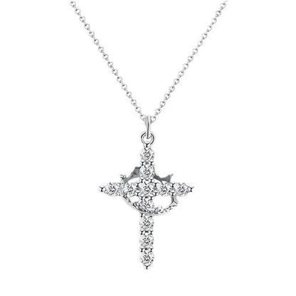 Cross Crown Faith Necklace